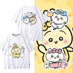 人気キャラ プリント トップス 集団遠足 ユニセックス 半袖Tシャツ