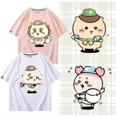 人気キャラ プリント トップス 旅行 ユニセックス 半袖Tシャツ