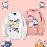 人気キャラ プリント トップス パティシエ ユニセックス 長袖 スウェット