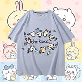 人気キャラ プリント トップス 友達と一緒 ユニセックス 半袖Tシャツ