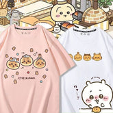人気キャラ プリント トップス 料理人 ユニセックス 半袖Tシャツ