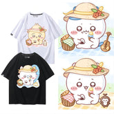 人気キャラ プリント トップス ピク楽しいひととき ユニセックス 半袖Tシャツ