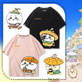 人気キャラ プリント トップス お出かけ ユニセックス 半袖Tシャツ