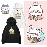 人気キャラ プリント トップス 仲の良い友達 ユニセックス 長袖 パーカー