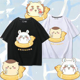 人気キャラ プリント トップス 浮き輪 ユニセックス 半袖Tシャツ