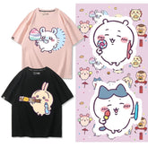 人気キャラ プリント トップス お菓子 ユニセックス 半袖Tシャツ