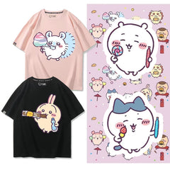 人気キャラ プリント トップス お菓子 ユニセックス 半袖Tシャツ