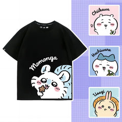 人気キャラ プリント トップス 役作業 ユニセックス 半袖Tシャツ