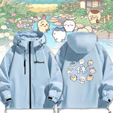 人気キャラ プリント ジャケット 家族写真 防風 防寒 ユニセックス プリント カジュアル アウター