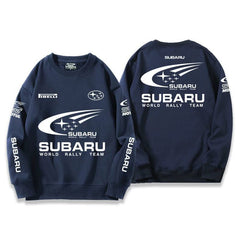 スポーツ&カルチャー プリント トップス モータースポーツテイスト ユニセックス 長袖 スウェット