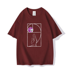 人気キャラ プリント トップス Steel Ball Run ユニセックス 半袖Tシャツ