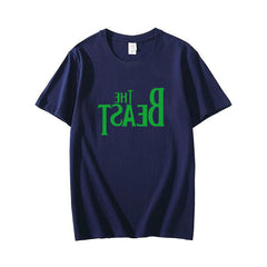人気キャラ プリント トップス THE BEAST ユニセックス 半袖Tシャツ
