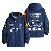 スポーツ&カルチャー プリント カッコいい STI レーシング メンズ 防風 防寒 レーシングジャケット