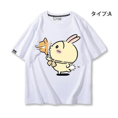 人気キャラ プリント トップス 遠足 ユニセックス 半袖Tシャツ