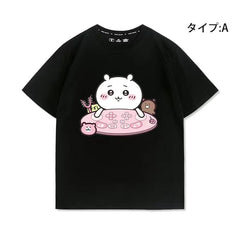 人気キャラ プリント トップス 勤め人 ユニセックス 半袖Tシャツ