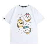 人気キャラ プリント トップス キノコ ユニセックス 半袖Tシャツ