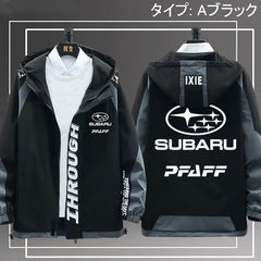 スポーツ&カルチャー プリント ハイパフォーマンス系 メンズ 防風 防寒 レーシングジャケット