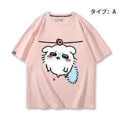 人気キャラ プリント トップス 洗濯 ユニセックス 半袖Tシャツ