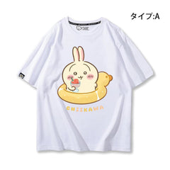 人気キャラ プリント トップス 水泳 ユニセックス 半袖Tシャツ