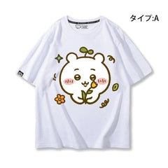 人気キャラ プリント トップス 美しい庭 ユニセックス 半袖Tシャツ
