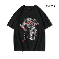 人気キャラ プリント トップス STANDPOWER ユニセックス 半袖 Tシャツ