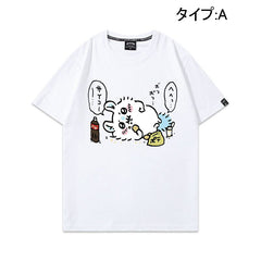 人気キャラ プリント トップス 楽しむ ユニセックス 半袖Tシャツ