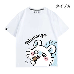 人気キャラ プリント トップス 役作業 ユニセックス 半袖Tシャツ
