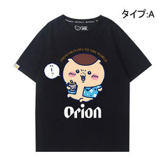 人気キャラ プリント トップス ビール ユニセックス 半袖Tシャツ