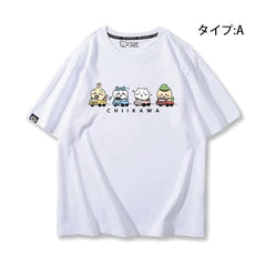 人気キャラ プリント トップス 初心者ドライバー ユニセックス 半袖Tシャツ