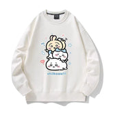 人気キャラ プリント トップス ピラミッドを作る ユニセックス 長袖 スウェット