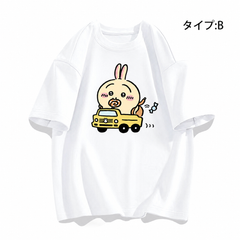 人気キャラ プリント トップス 新米運転手 ユニセックス 半袖Tシャツ
