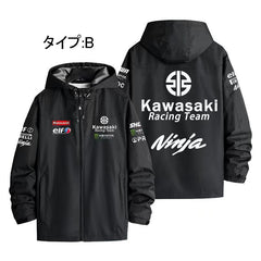 スポーツ&カルチャー プリント アウター 車好き向け メンズ 防風 防寒 レーシングジャケット