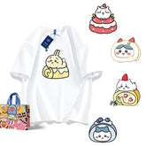 人気キャラ プリント トップス スイーツワールド ユニセックス 半袖Tシャツ