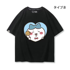人気キャラ プリント トップス 美味しい料理 ユニセックス 半袖Tシャツ