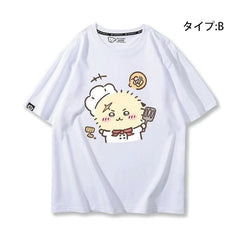 人気キャラ プリント トップス シェフ ユニセックス 半袖Tシャツ