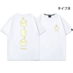 人気キャラ プリント トップス 楽しい気分 ユニセックス 半袖Tシャツ