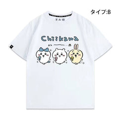 人気キャラ プリント トップス リラックス タイム ユニセックス 半袖Tシャツ