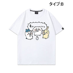 人気キャラ プリント トップス 楽しむ ユニセックス 半袖Tシャツ