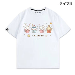 人気キャラ プリント トップス【SWEETS SHOP】ユニセックス 半袖Tシャツ