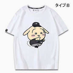 人気キャラ プリント トップス 野球 ユニセックス 半袖Tシャツ
