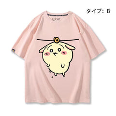 人気キャラ プリント トップス 洗濯 ユニセックス 半袖Tシャツ
