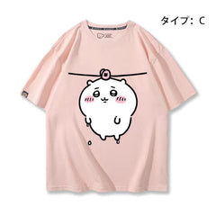 人気キャラ プリント トップス 洗濯 ユニセックス 半袖Tシャツ