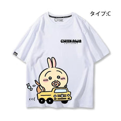 人気キャラ プリント トップス 初心者ドライバー ユニセックス 半袖Tシャツ