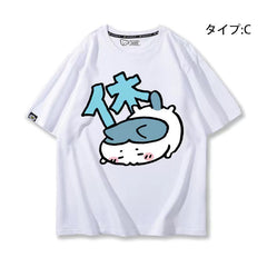 人気キャラ プリント トップス 休日 ユニセックス 半袖Tシャツ