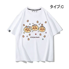 人気キャラ プリント トップス 料理人 ユニセックス 半袖Tシャツ