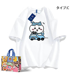 人気キャラ プリント トップス 新米運転手 ユニセックス 半袖Tシャツ