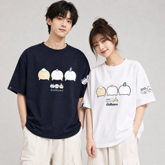 人気キャラ プリント トップス お尻を振る ユニセックス 半袖Tシャツ