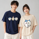 人気キャラ プリント トップス 身体構造 ユニセックス 半袖Tシャツ