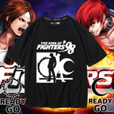 人気キャラ プリント トップス 格闘ゲーム風 ユニセックス 半袖Tシャツ