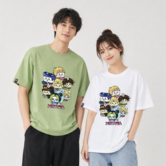 人気キャラ プリント トップス 黄金の精神! ユニセックス 半袖Tシャツ